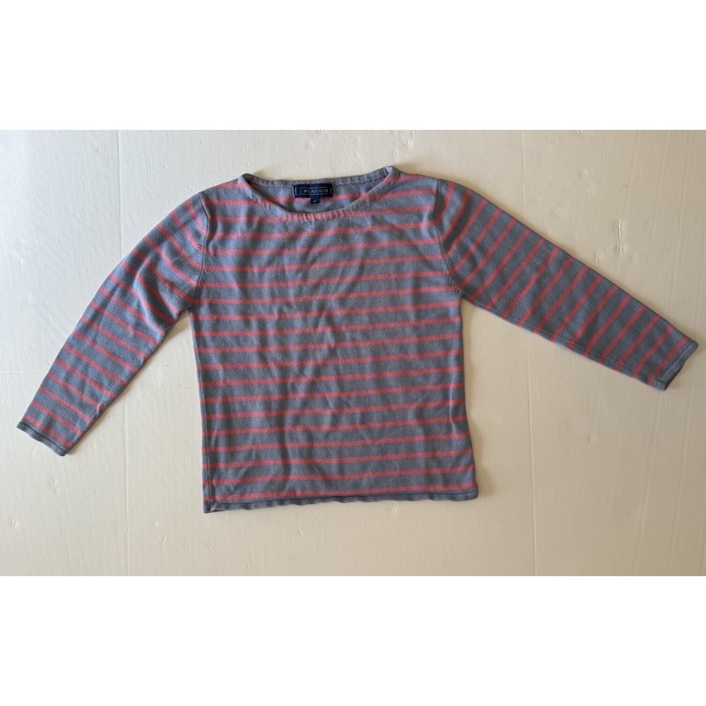 J McLaughlin Catalina Cloth Top Womens‎ Size XS Striped 3/4 Sleeve
